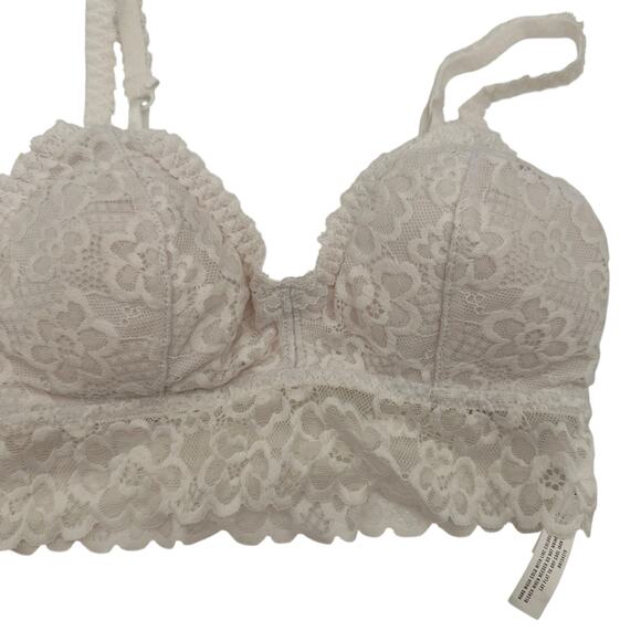 Aeropostale White Lace Padded Bralette New with tags Size Small - Picture 1 of 5